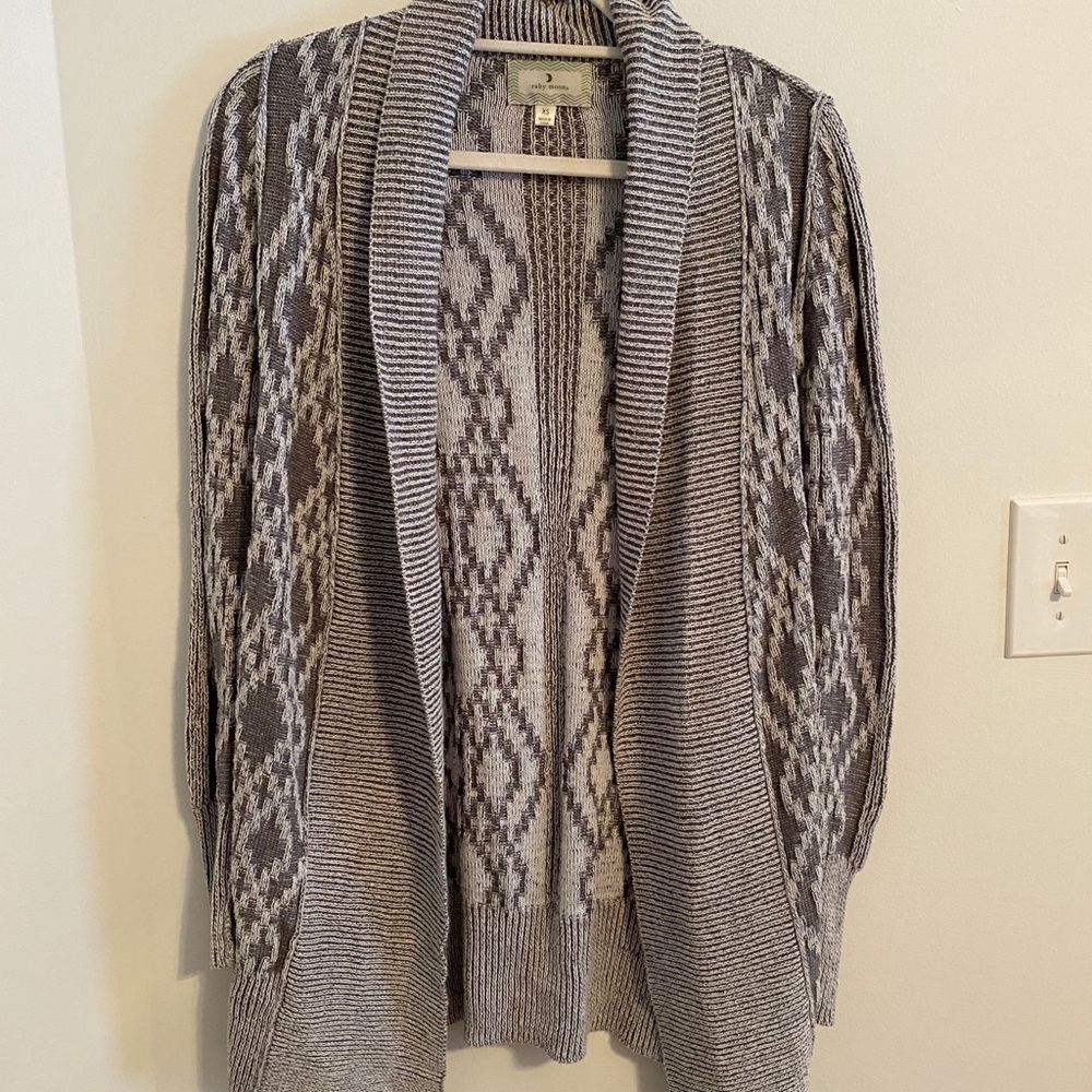 Woven cardigan